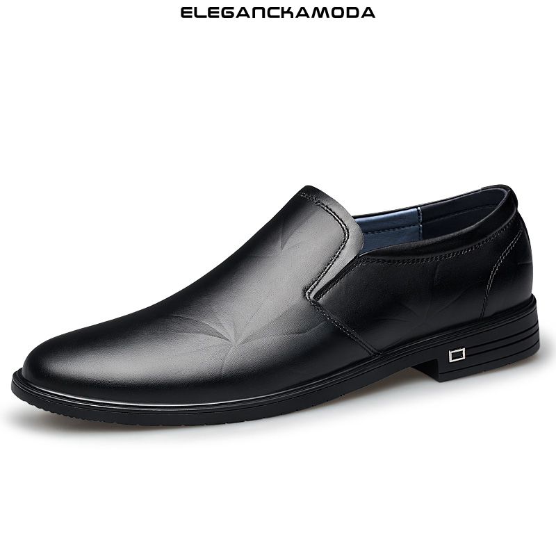 wyśmienite męskie mokasyny biznesowe casualowe wygodne czarne buty wizytowe